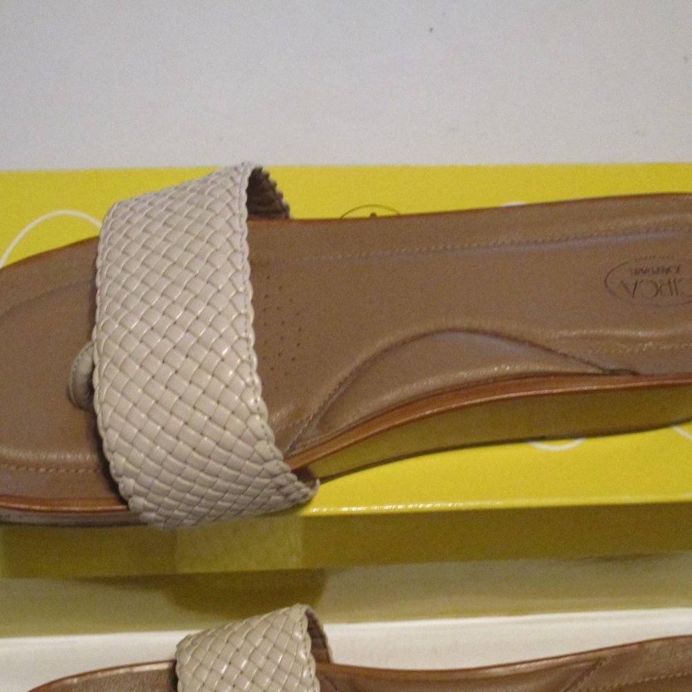 CIRCA Ivory Braided Platform Sandals 10 - Picture 7 of 10